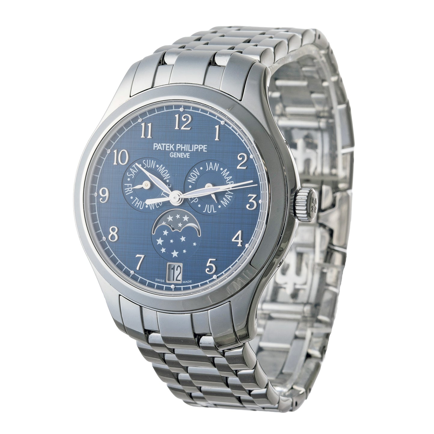Annual Calendar Blue Dial Steel (4947/1A-001)
