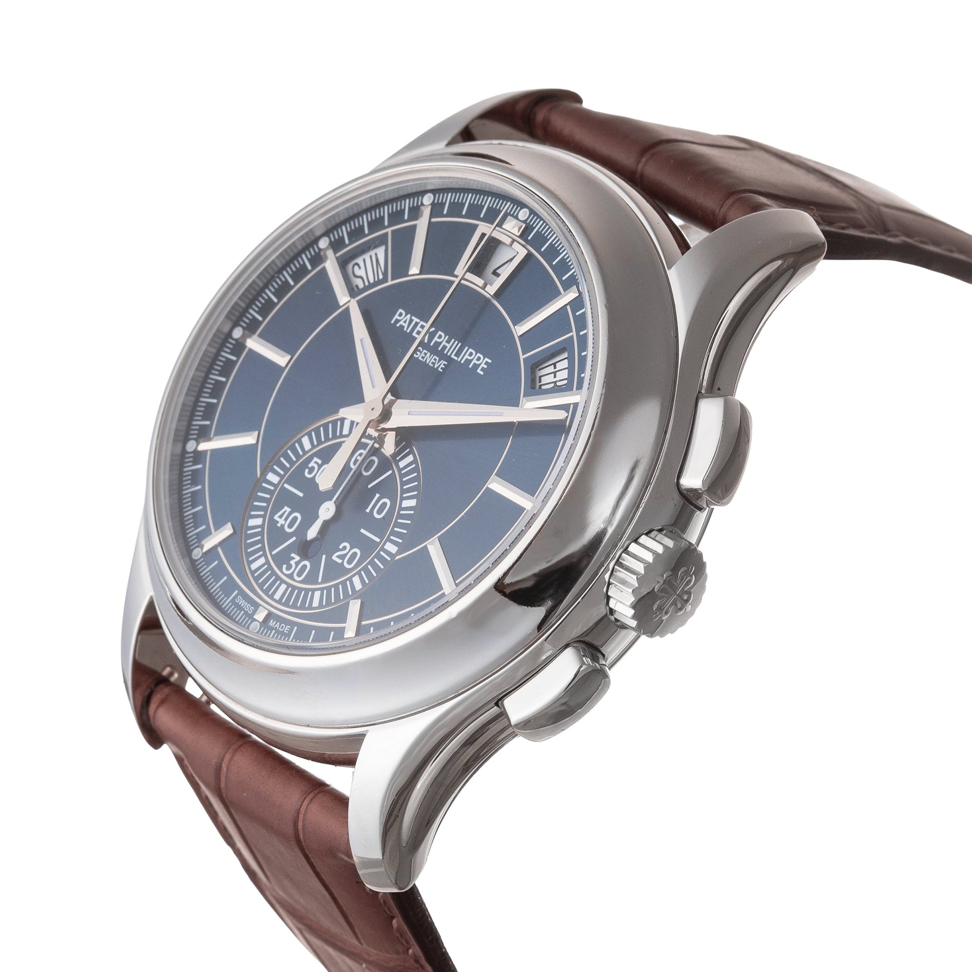 Patek Philippe - Annual Calendar Chronograph Blue Dial Platinum (5905P-001)