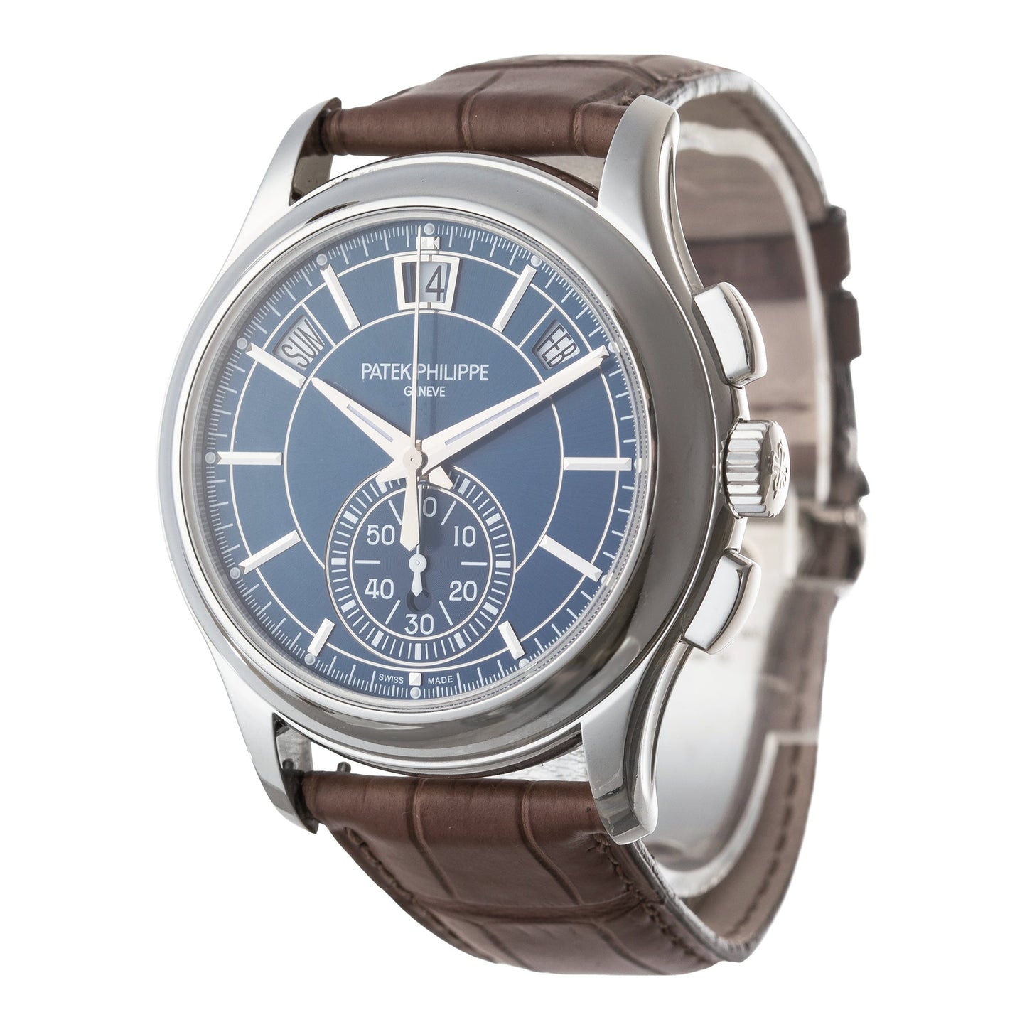 Patek Philippe - Annual Calendar Chronograph Blue Dial Platinum (5905P-001)