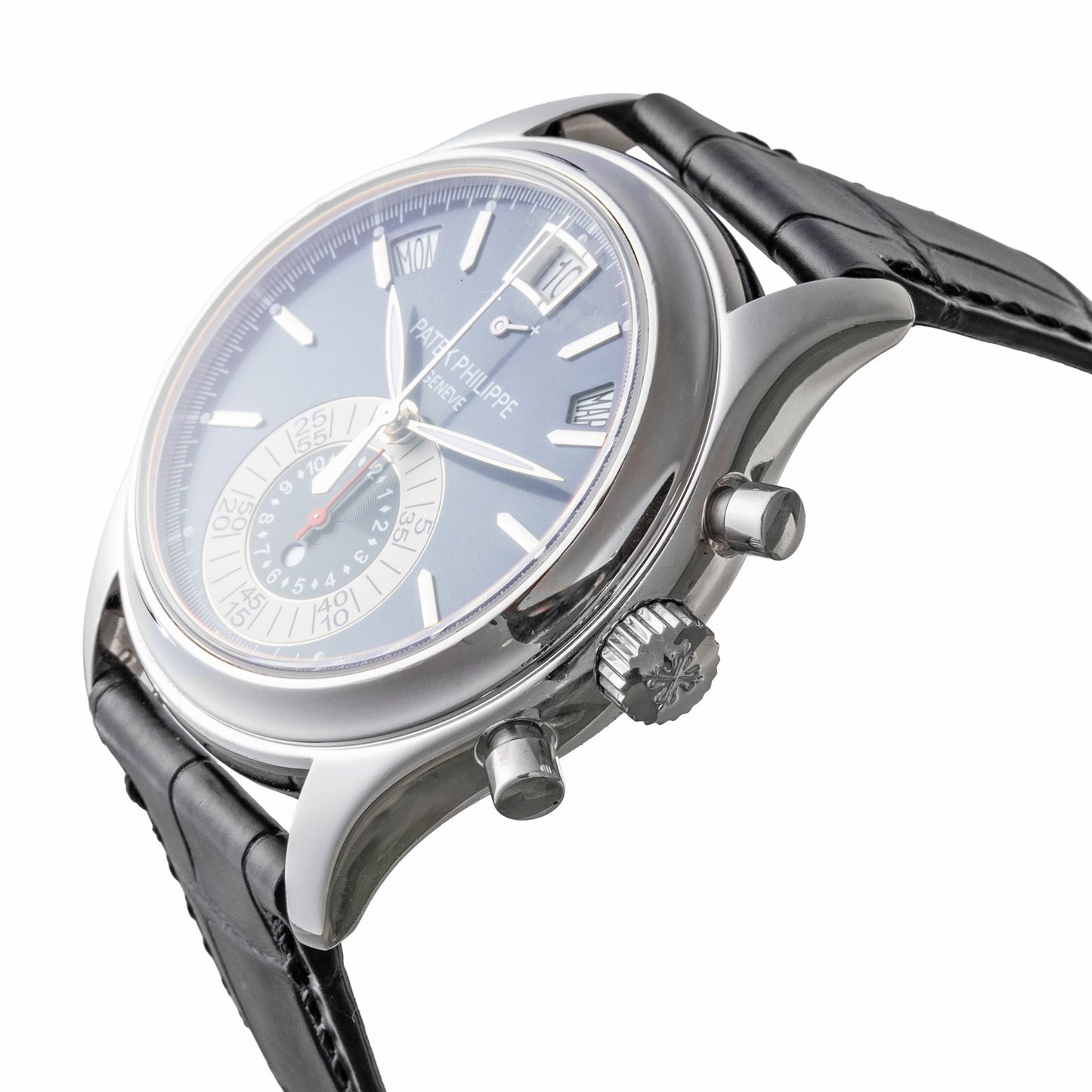 Patek Philippe - Annual Calendar Chronograph Blue Dial Platinum (5960P-015)