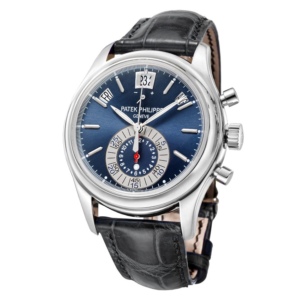 Annual Calendar Chronograph Blue Dial Platinum (5960P-015)