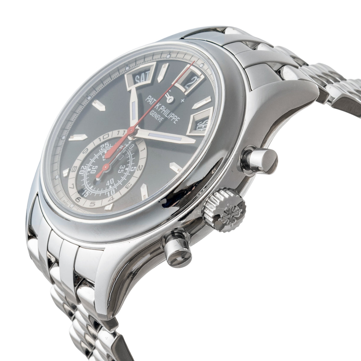 Annual Calendar Chronograph Black Dial Steel (5960/1A-010)
