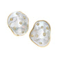 Peggy Guinness - 18k Yellow Gold Freshwater Pearl Diamond Earrings