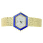 Piaget - Vintage Yellow Gold Lapis Diamond Watch (9553A6)