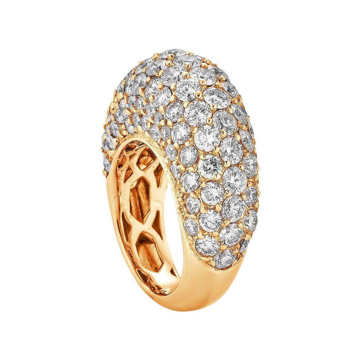 Piranesi - 18k Rose Gold Diamond Large Dome Ring