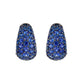 Piranesi - Blue Sapphire Domed Huggie Earrings