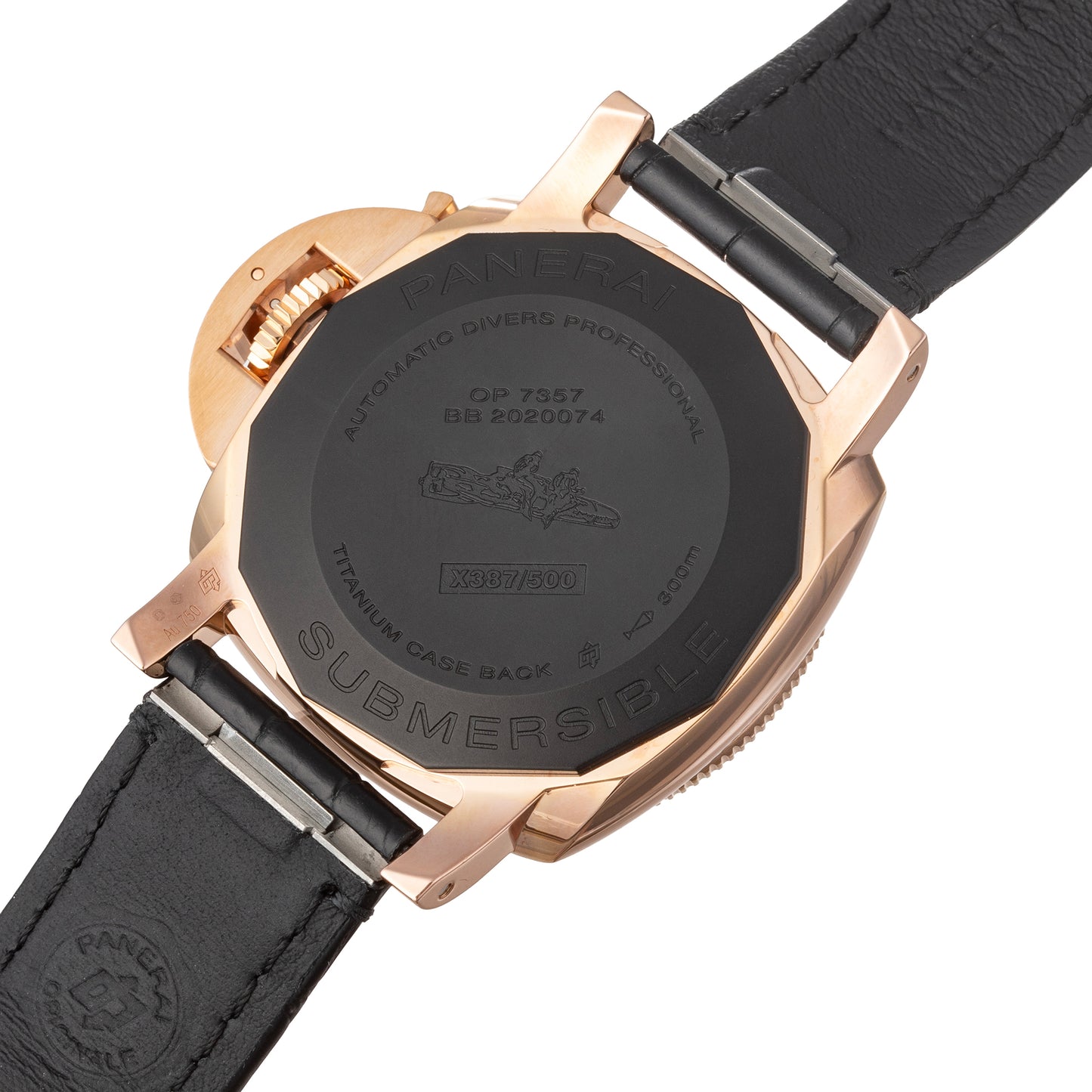 Pre-Owned Submersible 42mm Goldtech Watch (PAM02164)