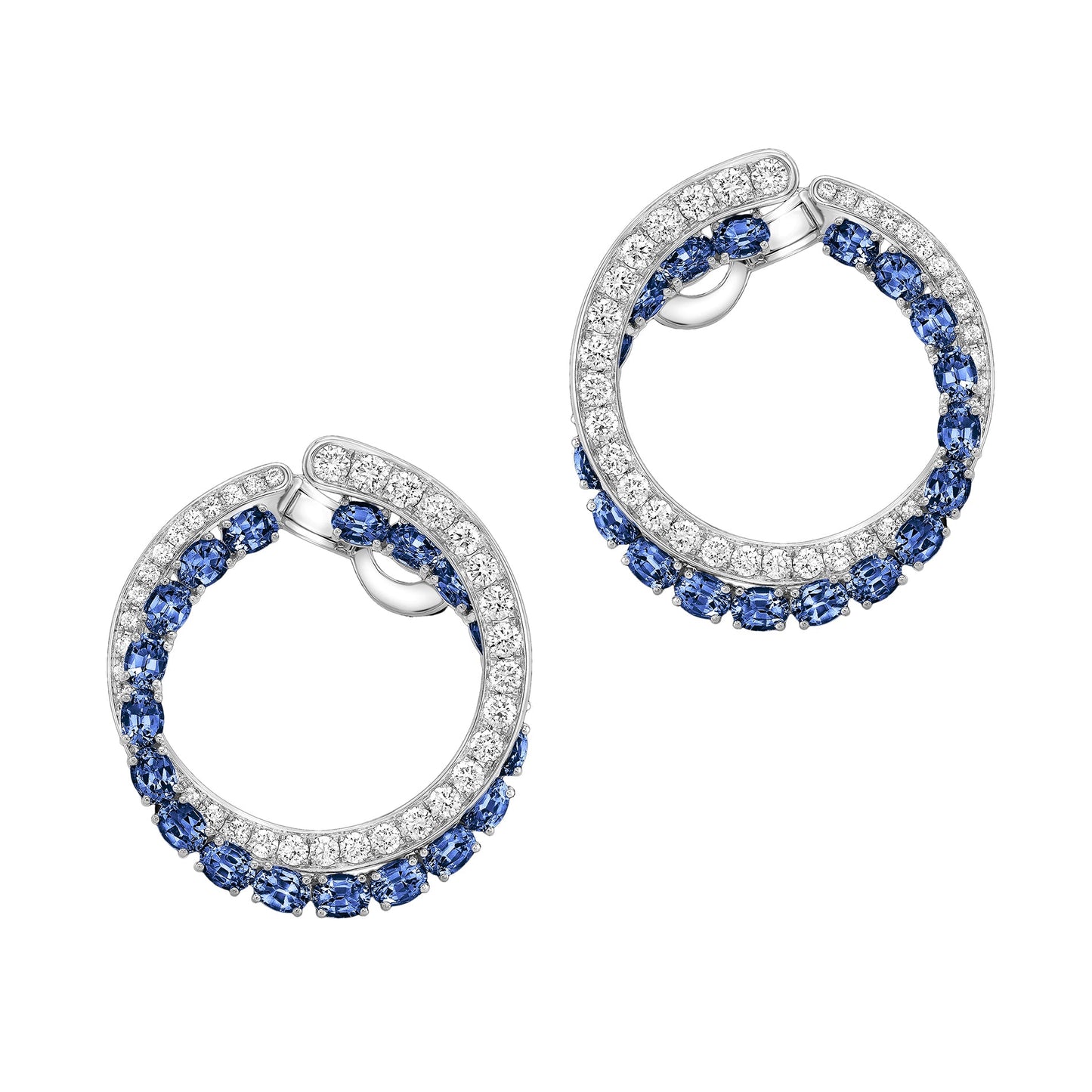 Robert Procop - Blue Sapphire Diamond American Glamour Eternal Earrings