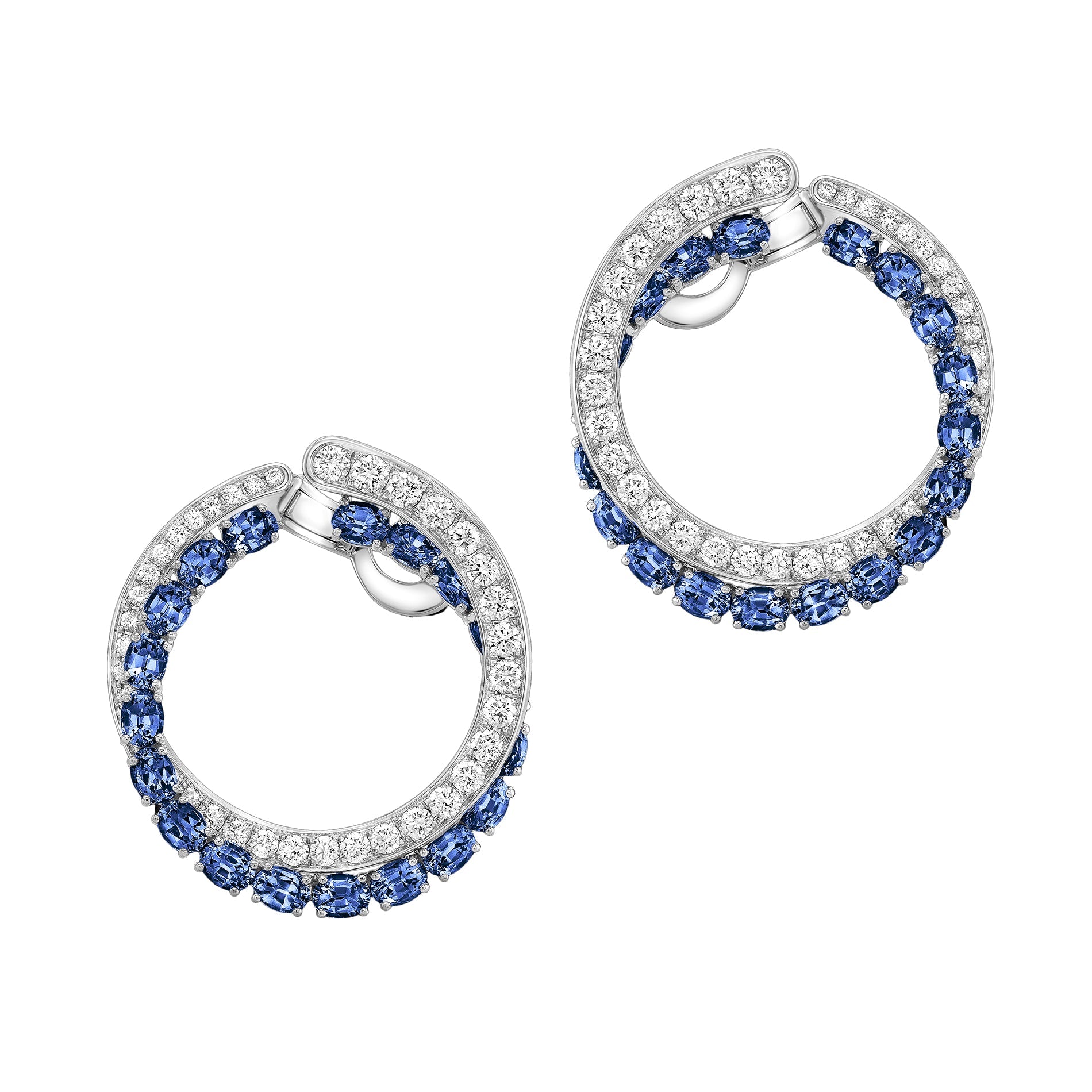 Robert Procop - Blue Sapphire Diamond American Glamour Eternal Earrings