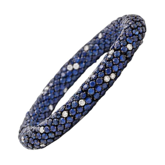 Robert Procop - Sapphire Diamond Eternity Celebration Flexible Bracelet