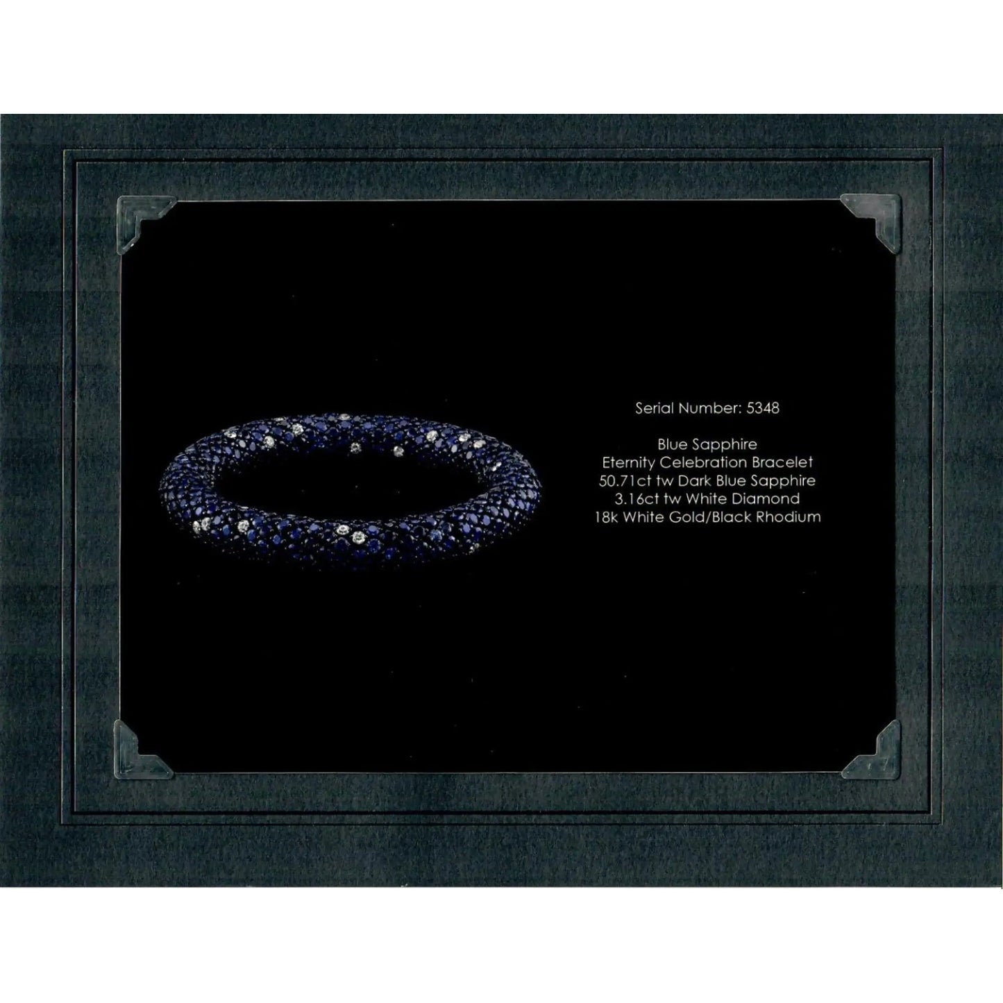 Robert Procop - Sapphire Diamond Eternity Celebration Flexible Bracelet