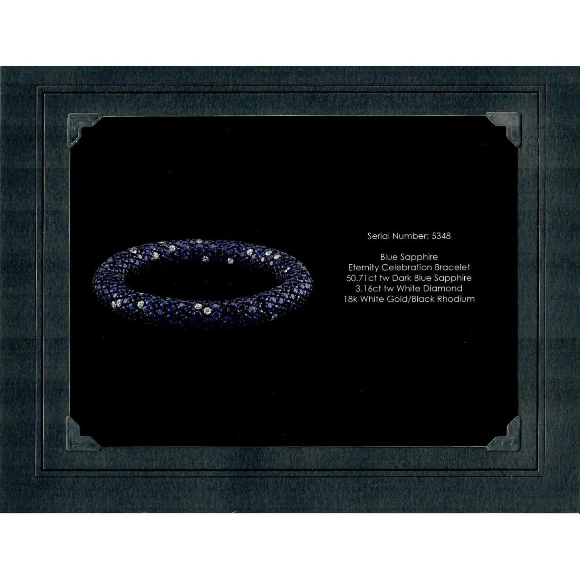 Robert Procop - Sapphire Diamond Eternity Celebration Flexible Bracelet
