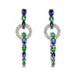 Robert Procop - Sapphire Tsavorite Diamond Triple-Hoop Drop Earrings