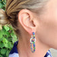 Robert Procop - Sapphire Tsavorite Diamond Triple-Hoop Drop Earrings