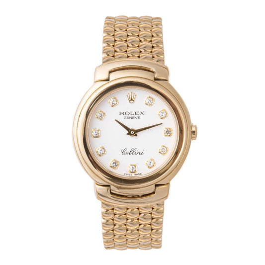 Rolex - Cellini 26mm Yellow Gold White Dial (6621)
