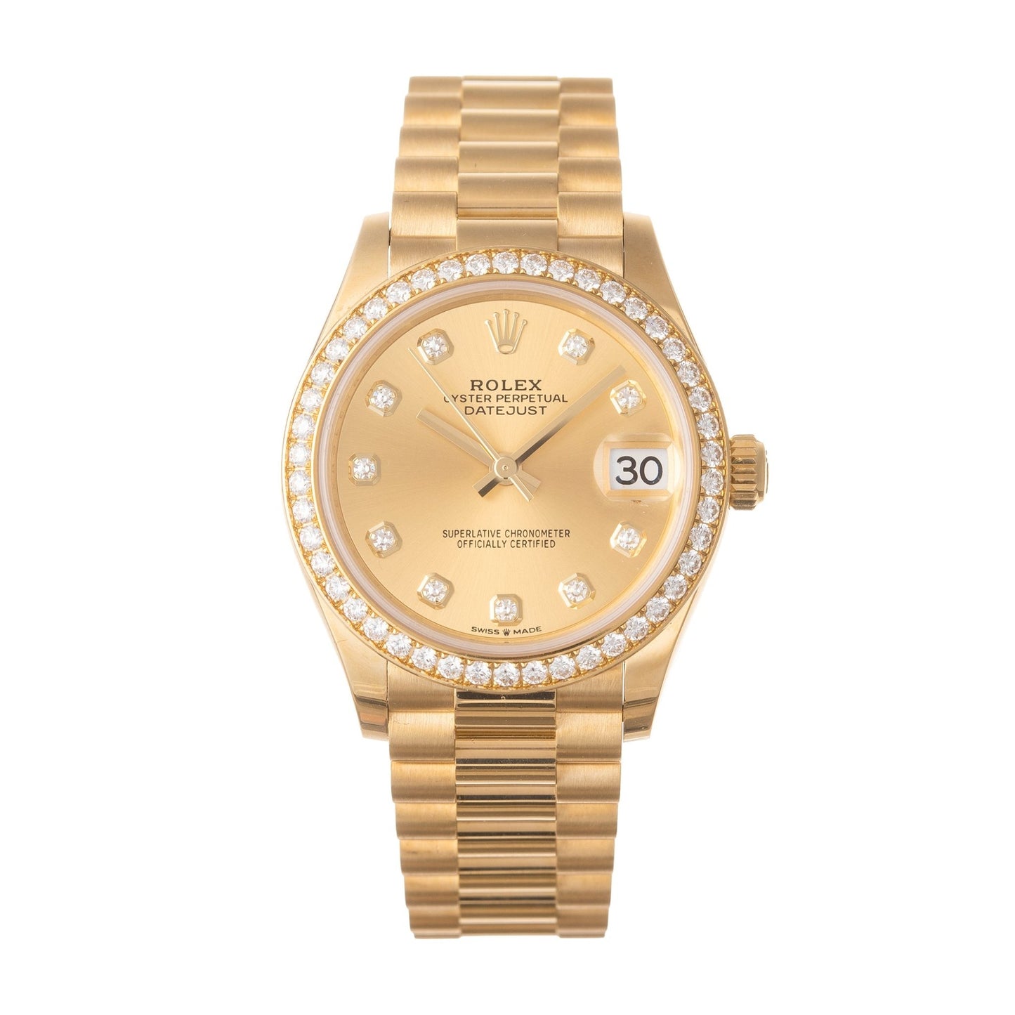 Rolex - Datejust 31 Yellow Gold Diamond Bezel (278288RBR)