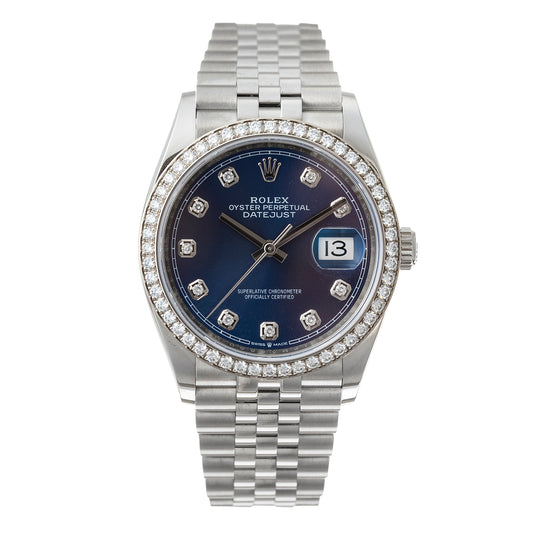 Pre-Owned Rolex Datejust 36 Steel Diamond (126284RBR)