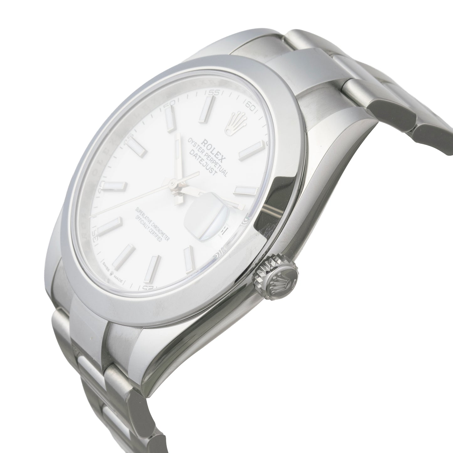 Datejust 41 White Dial Oystersteel (126300-0005)