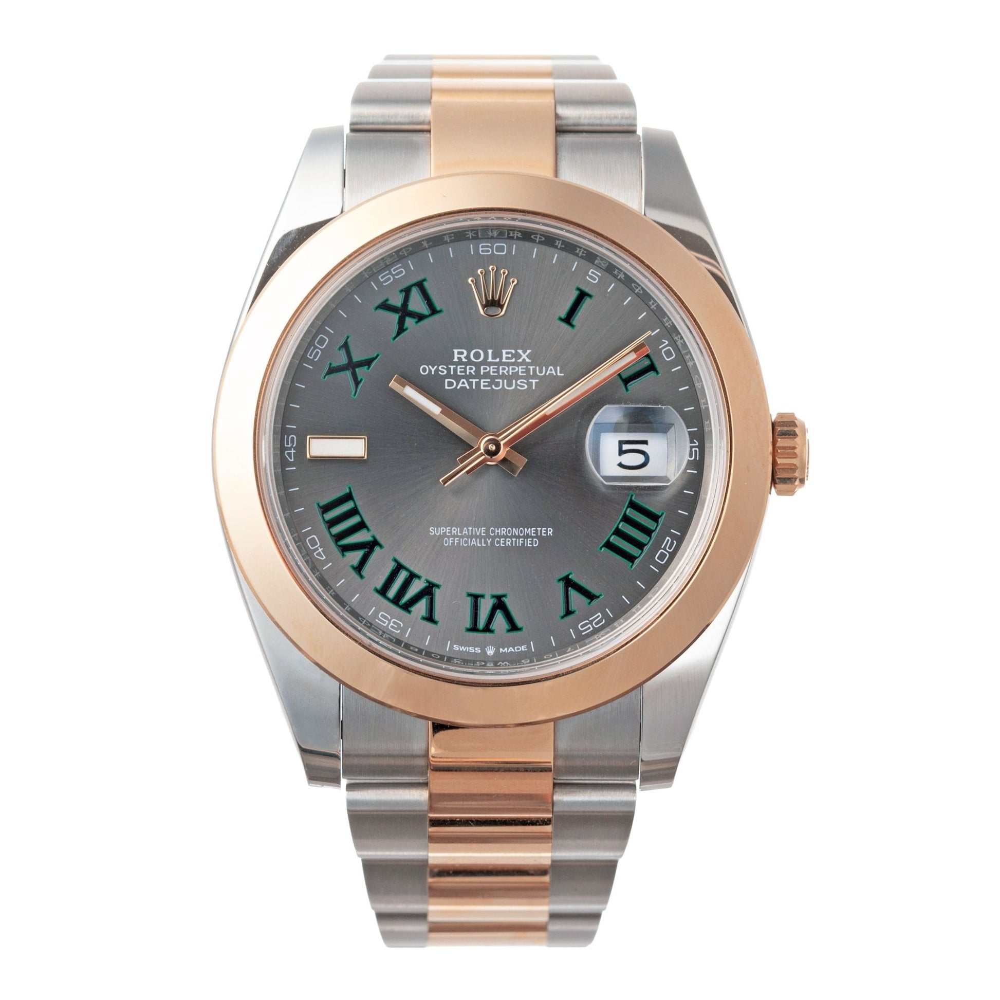 Rolex - Datejust 41 Wimbledon Dial Everose Rolesor (126301-0015)