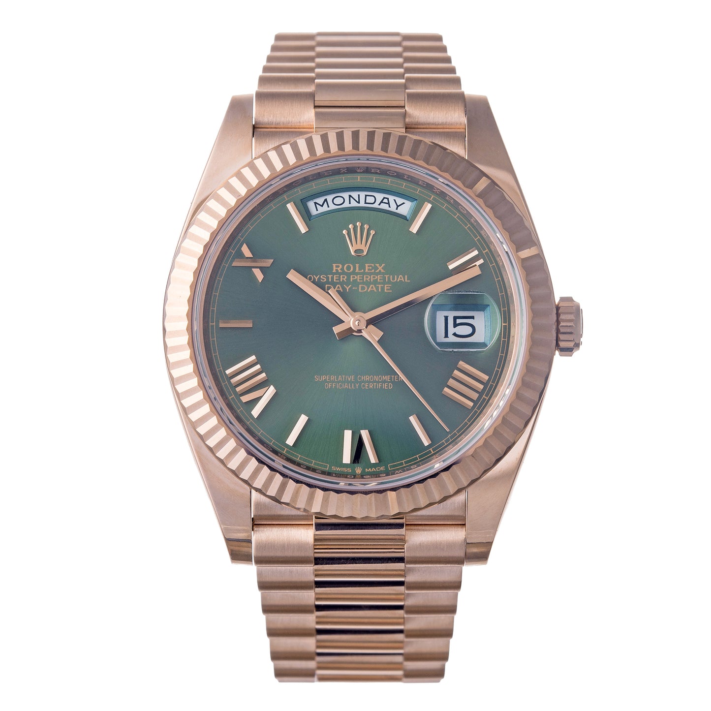 Day-Date 40 Olive Green Dial Everose Gold (228235-0025)