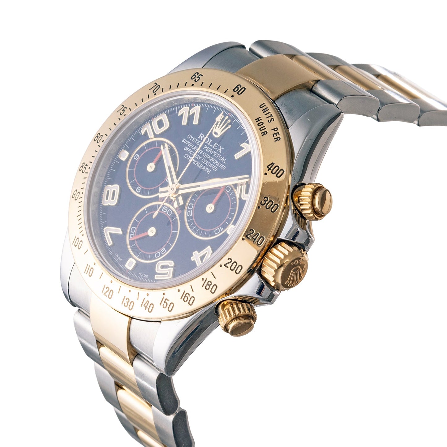 Rolex - Daytona Blue Dial Oystersteel Yellow Gold (116523)