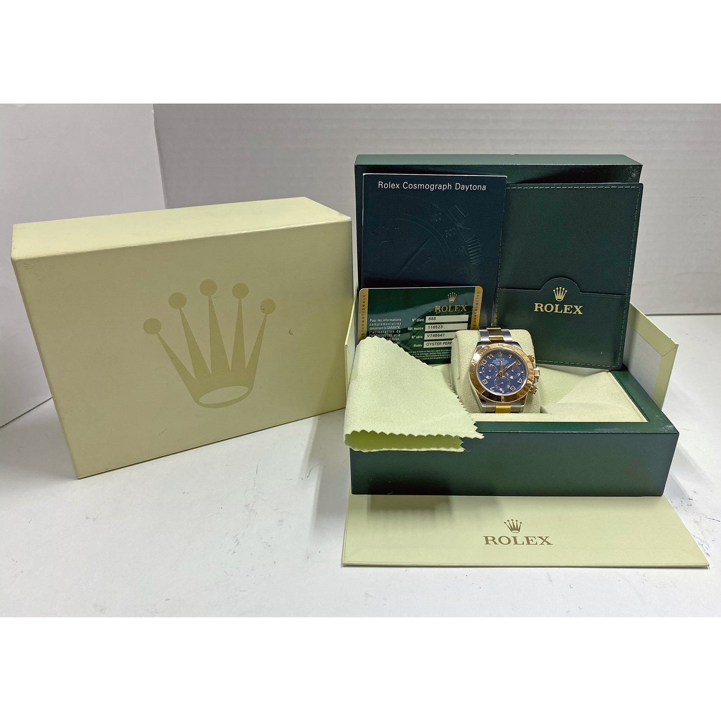 Rolex - Daytona Blue Dial Oystersteel Yellow Gold (116523)