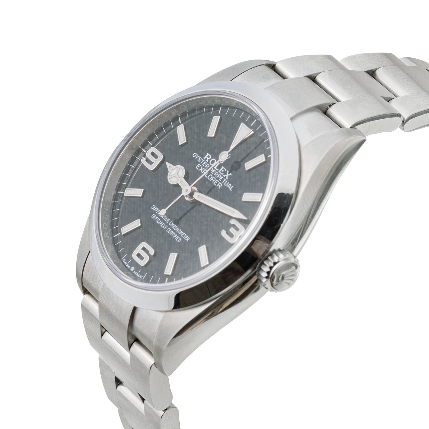 Rolex oyster perpetual explorer superlative chronometer officially clearance certified