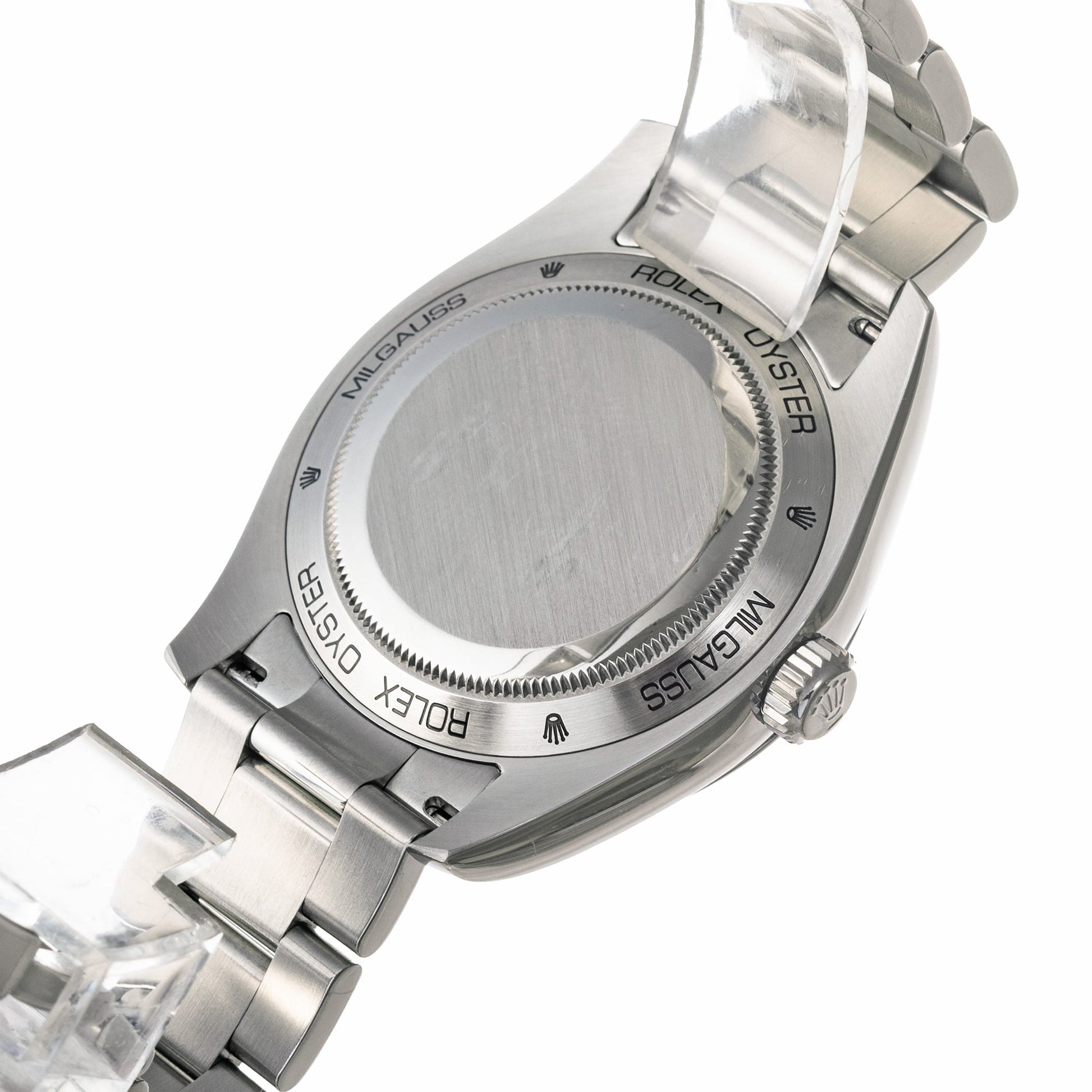 Rolex - Milgauss Green Sapphire Crystal Black Dial Watch (116400GV)