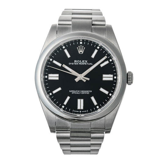 Rolex - Oyster Perpetual 41 Black Dial Watch (124300 - 0002)