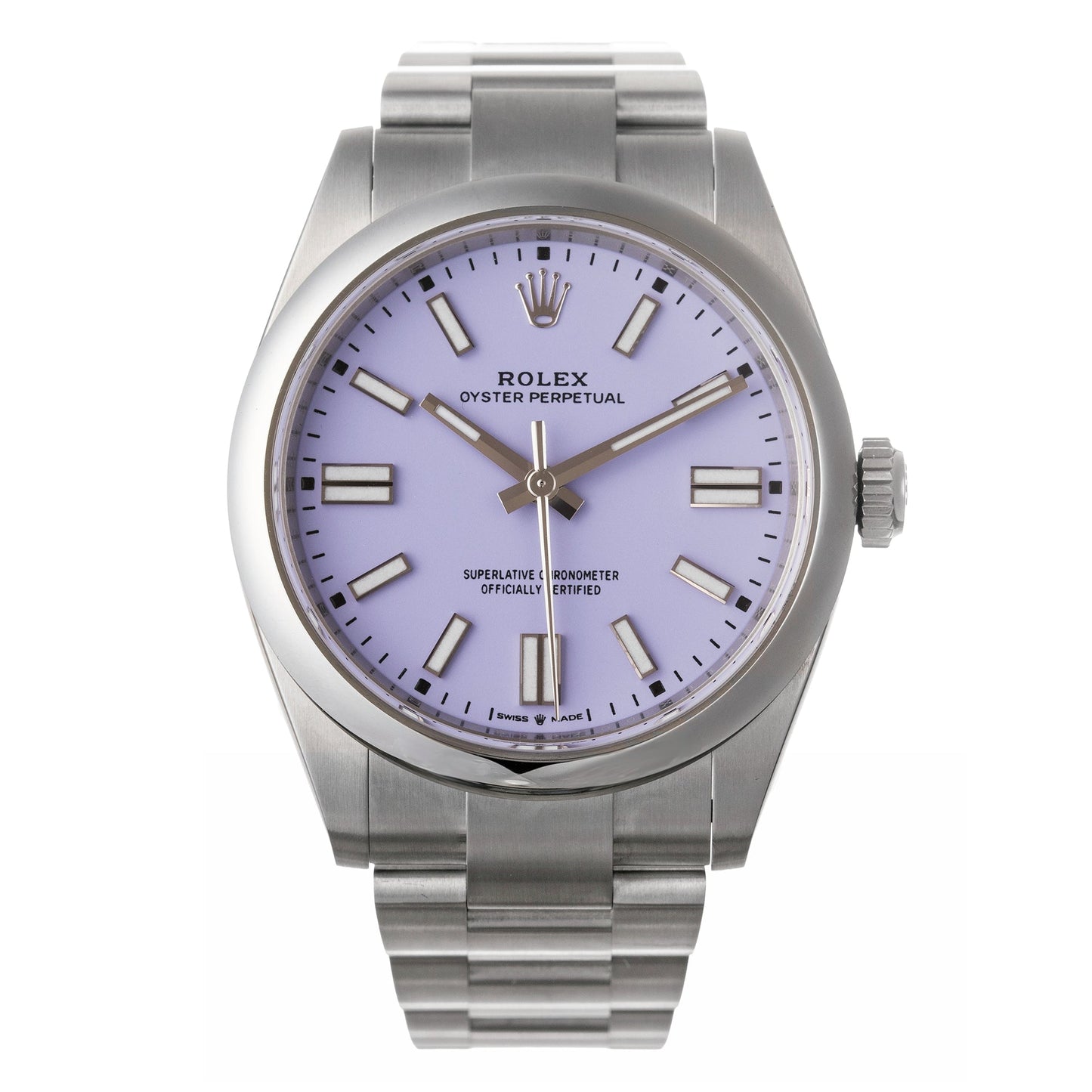 Rolex - Oyster Perpetual 41 Lavender Dial Watch (134300-0012)