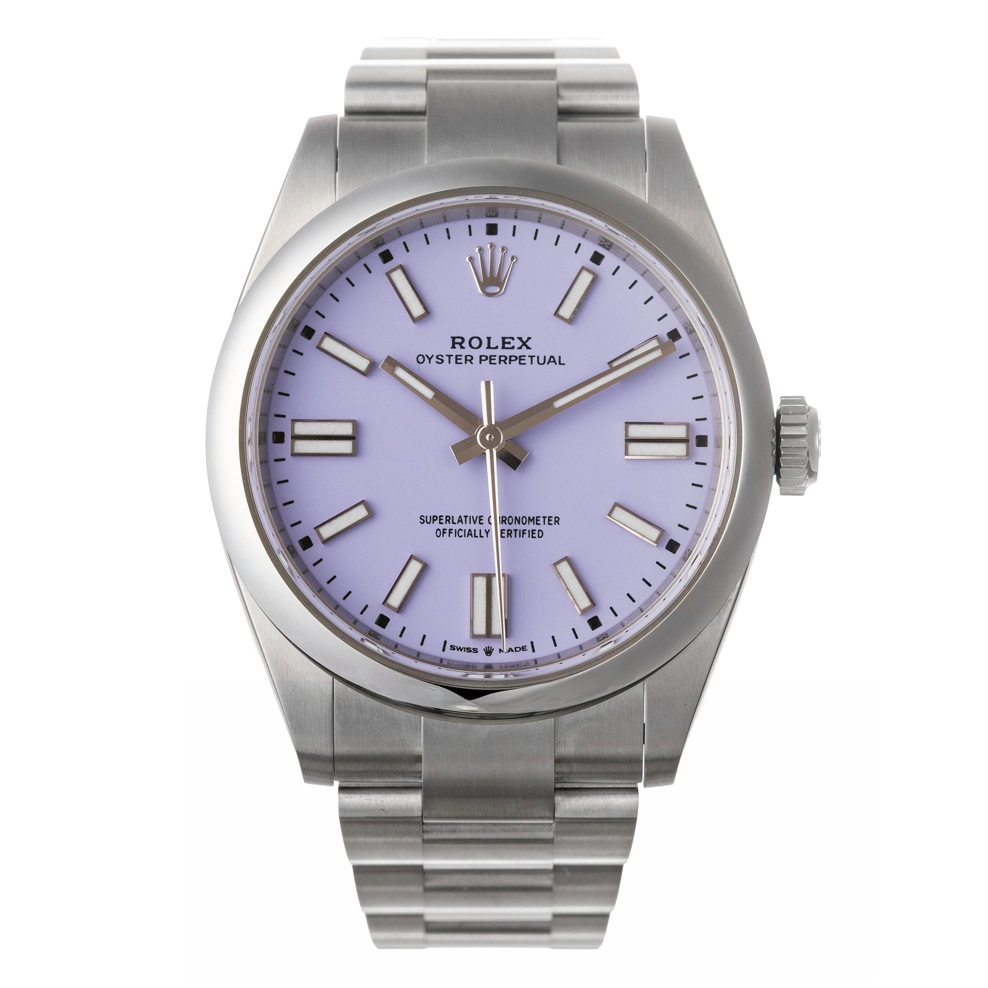 Rolex - Oyster Perpetual 41 Lavender Dial Watch (134300-0012)