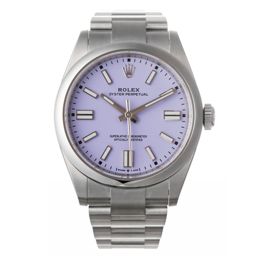 Rolex - Oyster Perpetual 41 Lavender Dial Watch (134300-0012)
