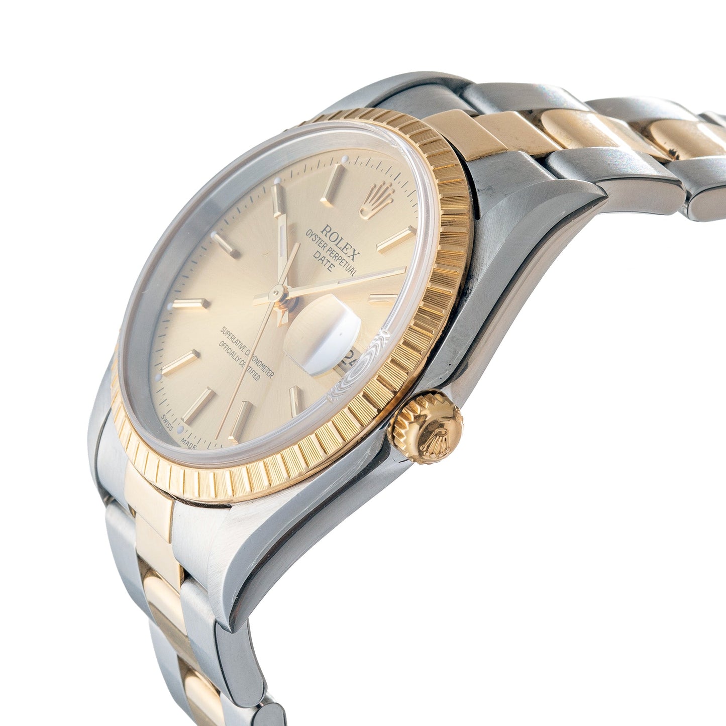 Rolex - Oyster Perpetual Date 34mm Steel Yellow Gold (15223)