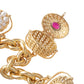 Seaman Schepps - 18k Gold Gem - Set Nantucket Basket Charm Bracelet