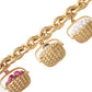 Seaman Schepps - 18k Gold Gem - Set Nantucket Basket Charm Bracelet