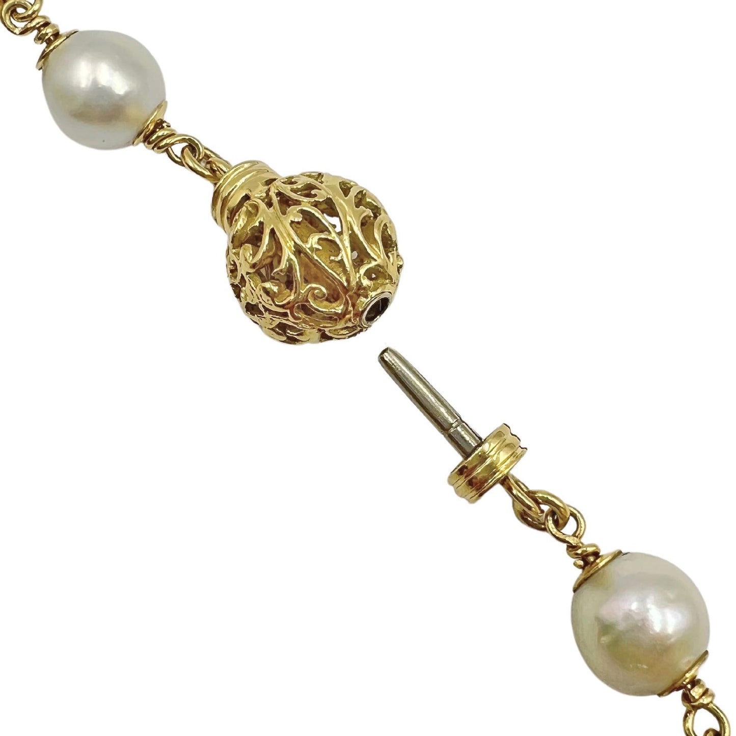 Seaman Schepps - 18k Gold Pearl Citrine Amber Baroque Bead Necklace
