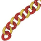 Seaman Schepps - 18k Gold Yellow Sapphire Carnelian Link Bracelet