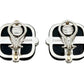 Seaman Schepps - 18k White Gold Diamond Ebony Crossover Earrings
