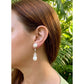 Seaman Schepps - 18k White Gold Pearl Rock Crystal Diamond Drop Earrings