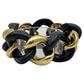 Seaman Schepps - 18k Yellow Gold Ebony Wood Classic Link Bracelet
