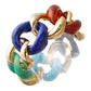 Seaman Schepps - 18k Yellow Gold Mixed Hardstone Large Link Bracelet