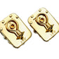 Seaman Schepps - 18k Yellow Gold Rock Crystal Pearl Caged Earrings