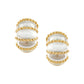 Seaman Schepps - 18k Yellow Gold Rock Crystal Shrimp Earrings