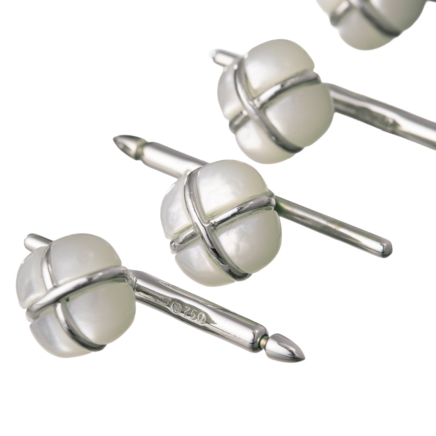 Seaman Schepps - Black Onyx & Mother - of - Pearl Tuxedo Set