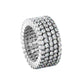 Serafino Consoli - 18k White Gold Diamond 5 - Row Convertible Ring Bracelet