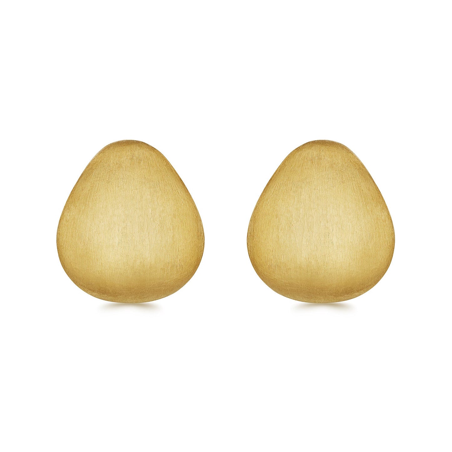 Sylvia Kontente - 18k Yellow Gold Engraved Huggie Earrings