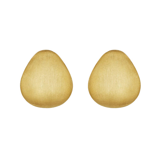 Sylvia Kontente - 18k Yellow Gold Engraved Huggie Earrings