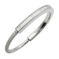 Tiffany & Co - 18K White Gold Baguette & Pavé Diamond Lock Bracelet
