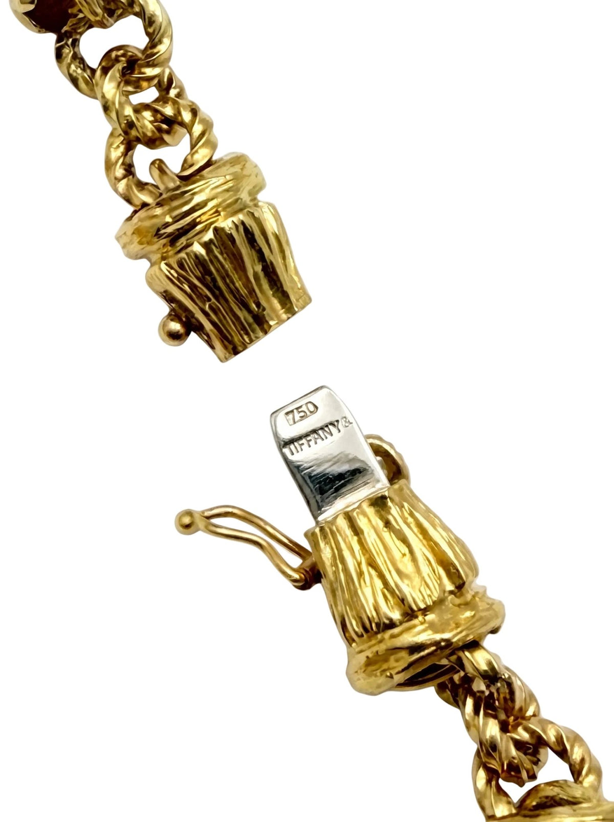 Tiffany & Co - 18k Yellow Gold Bamboo Link Long Necklace