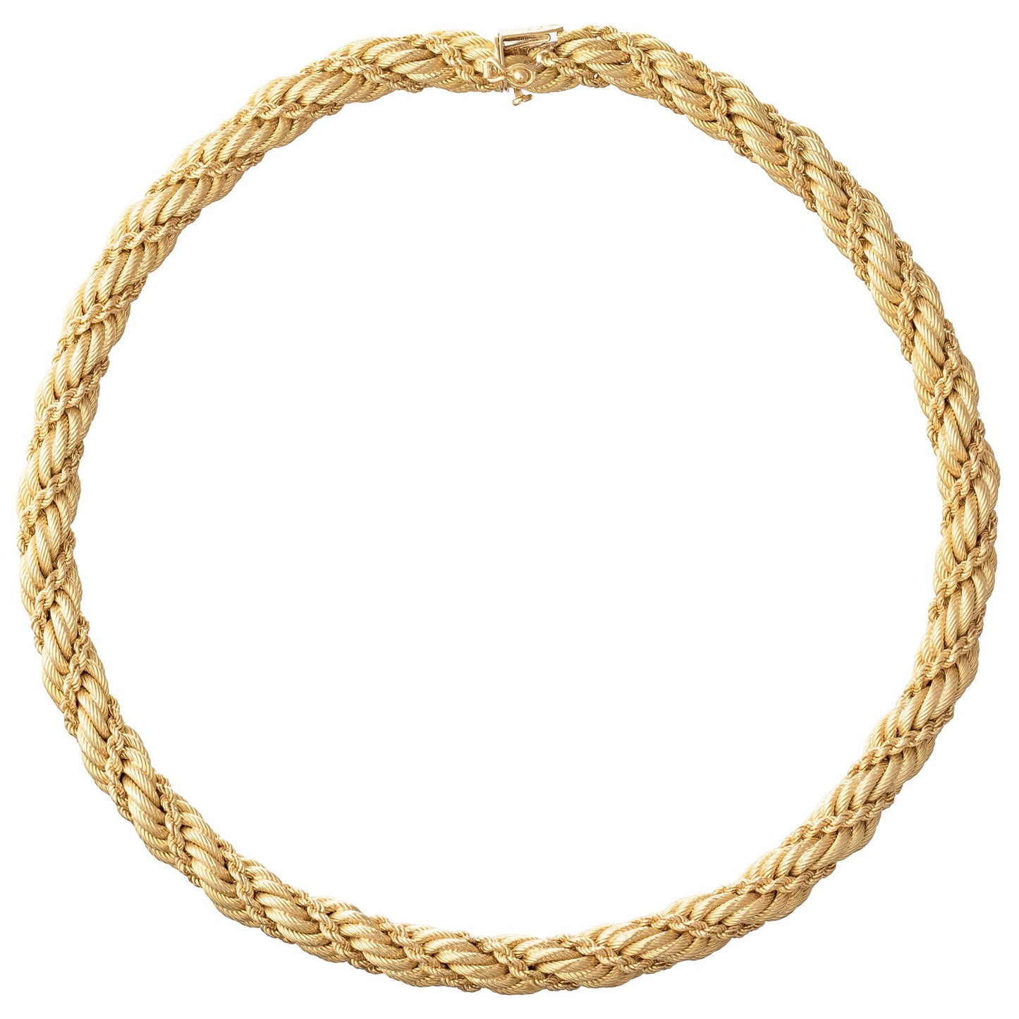 Tiffany & Co - 18k Yellow Gold Rope - Twist Chain Necklace